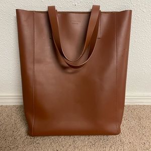 Everlane Brown Leather Tote Bag